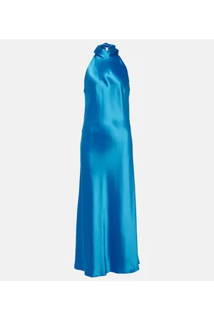 GALVAN Siena halterneck midi dress