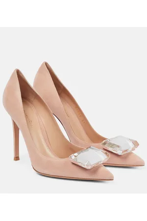 Gianvito Rossi Jaipur 105 embellished suede pumps