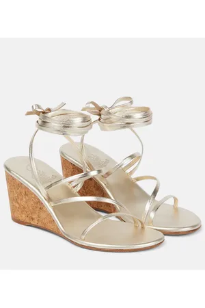 Ancient Greek Sandals Lithi leather wedge sandals