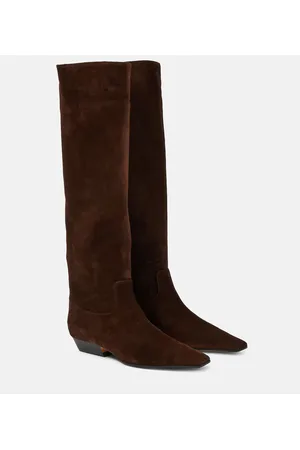 Khaite Suede knee-high boots