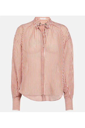 Brunello Cucinelli Striped cotton-blend shirt