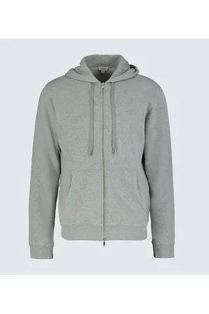 Sunspel Cotton-jersey hooded sweatshirt