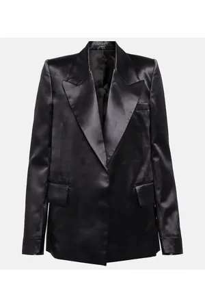 Victoria Beckham Satin tuxedo blazer