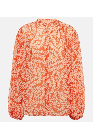 Diane von Furstenberg Bristol printed top