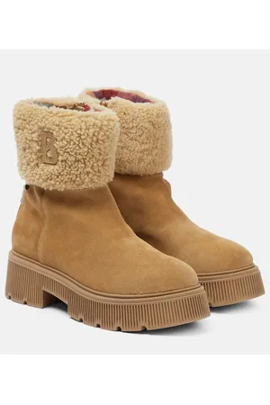 Bogner Turin suede and shearling ankle boots