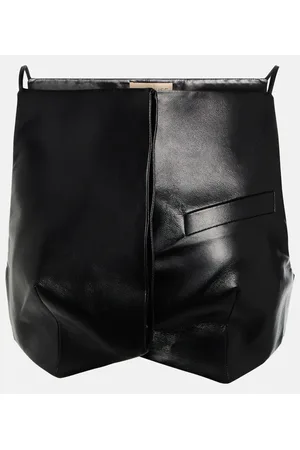 AYA MUSE Elfi faux leather crop top