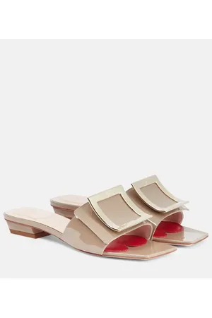 Roger Vivier Belle Vivier 25 patent leather slides