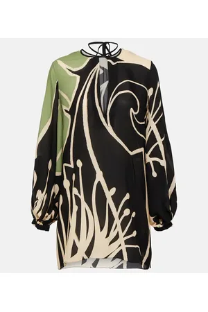 JOHANNA ORTIZ Printed silk georgette blouse