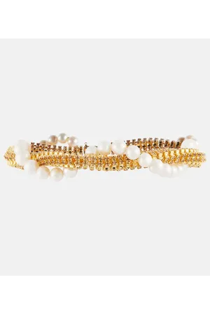 MAGDA BUTRYM Crystal and faux pearl necklace