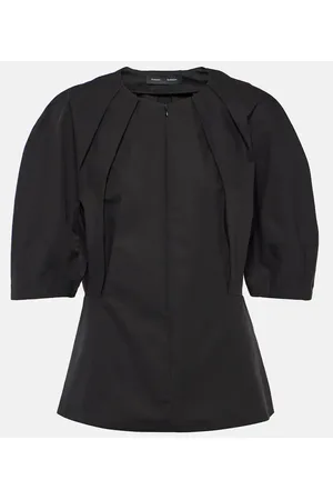 Proenza Schouler Georgia pleated cotton poplin top