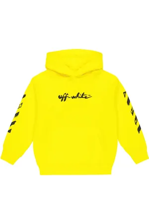 OFF-WHITE Logo cotton jersey hoodie