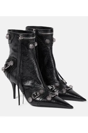 Balenciaga Cagole leather ankle boots