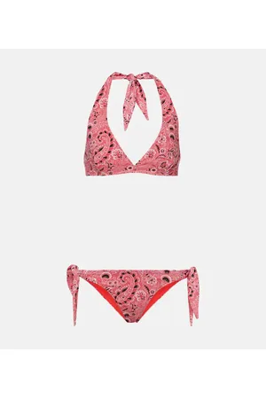 Etro Paisley halterneck bikini