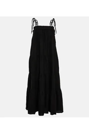 Velvet Charlie tiered linen maxi dress
