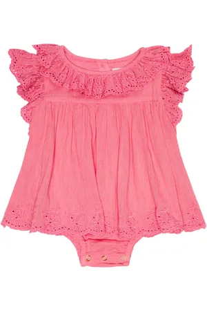 Louise Misha Baby Anusha embroidered cotton romper