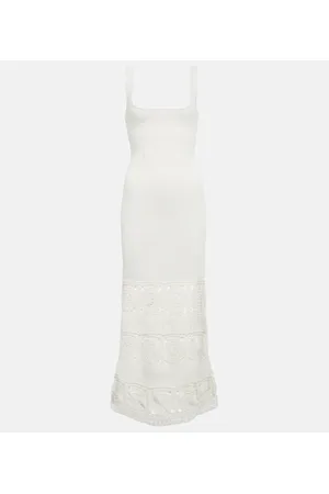 Rebecca Vallance Romina crochet-trimmed midi dress