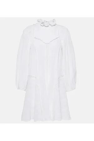 Marant Etoile Isma flared cotton-blend minidress