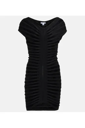 Alaïa AlaÃ¯a Off-shoulder minidress