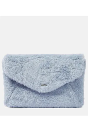Max Mara Alpaca, wool, and silk teddy clutch