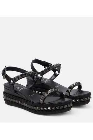 Christian Louboutin Pyraclou leather espadrilles