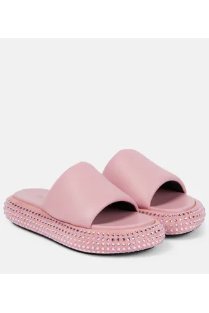 J.W.Anderson Embellished leather platform sandals