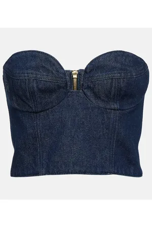 MAGDA BUTRYM Denim bustier top