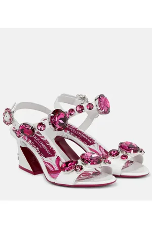 Dolce & Gabbana Embellished leather sandals