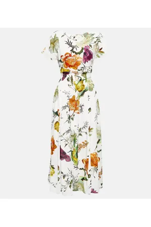 Erdem Fraser floral crÃªpe midi dress