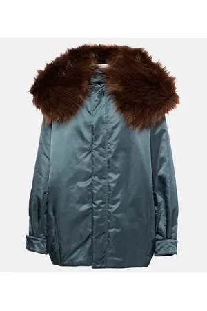 Alaïa AlaÃ¯a Oversized faux fur-trimmed parka