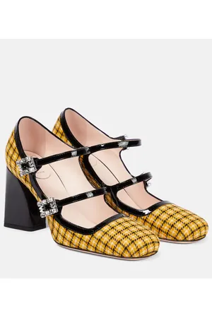 Roger Vivier TrÃ¨s Vivier Babies tweed checked pumps
