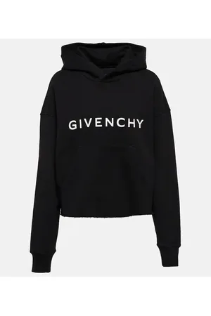 Givenchy Cropped cotton fleece sweatshirt
