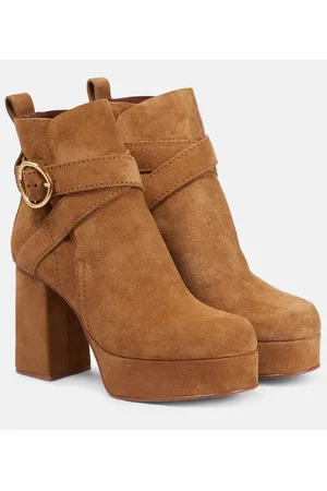 See by Chloé See By ChloÃ© Lyna suede platform ankle boots