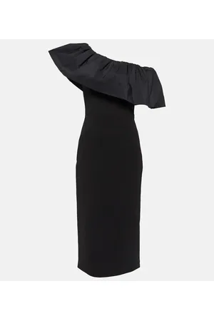 Rebecca Vallance After Hours one-shoulder crÃªpe midi dress
