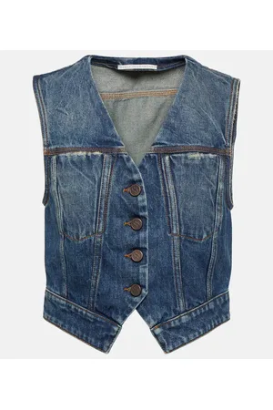 Stella McCartney Cropped denim vest