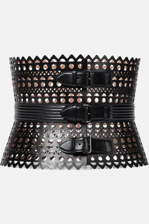 Alaïa AlaÃ¯a Vienne leather corset belt