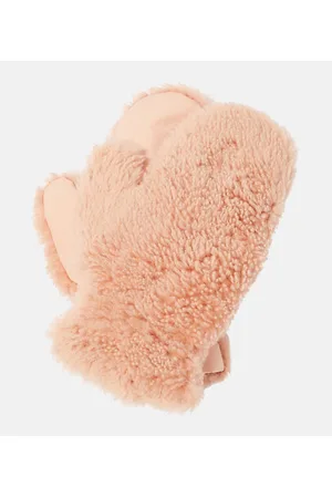YVES SALOMON Shearling-trimmed mittens