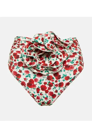 MAGDA BUTRYM Corsage floral bikini bottoms