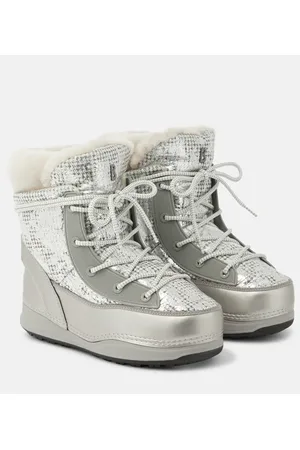 Bogner Verbier metallic faux leather snow boots