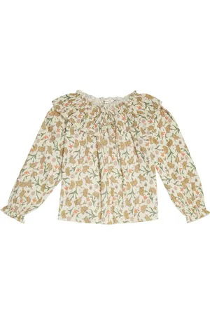 The New Society Indiana Olivia floral cotton muslin blouse
