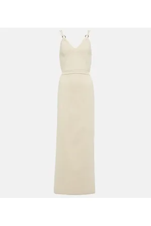 Paco rabanne Embellished knit midi dress