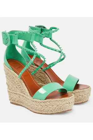 Christian Louboutin Chocazeppa 120 embellished wedge sandals