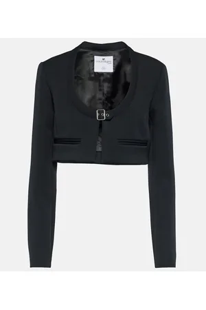 Courrèges CourrÃ¨ges Scoop-neck cropped jacket