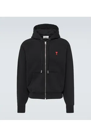 Ami Ami De CÅur cotton jersey zip-up hoodie