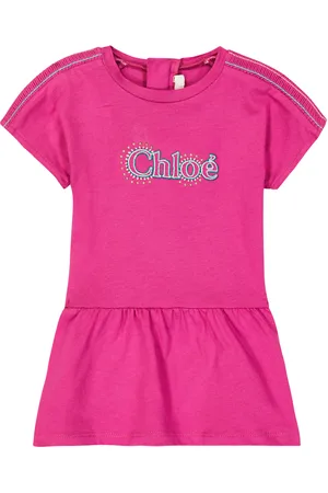Chloé ChloÃ© Kids Baby logo cotton jersey dress