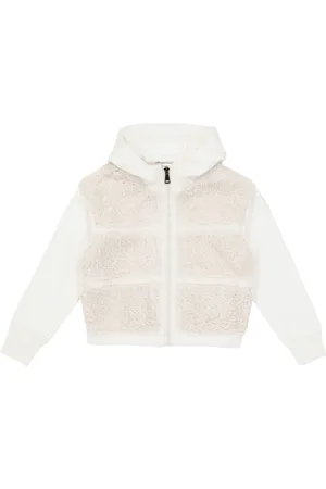 Moncler Faux shearling zipped hoodie
