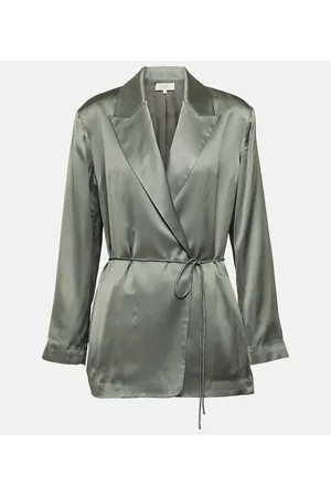 Vince Self-tie satin blazer