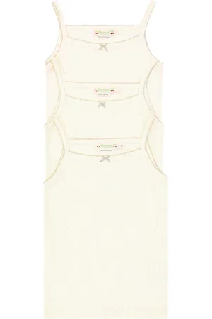 BONPOINT Anice set of 3 cotton tank tops