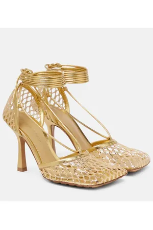 Bottega Veneta Stretch leather-trimmed pumps