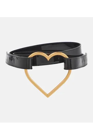 BLUMARINE Heart patent leather belt