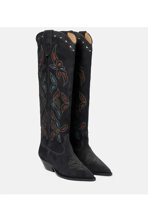 Isabel Marant Denvee suede knee-high boots